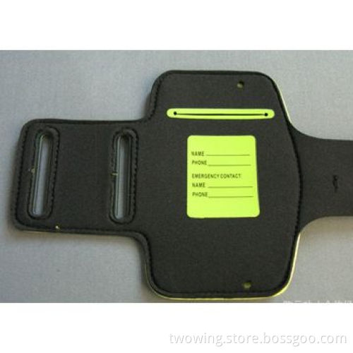 Armband for mobile phone, neoprene fabric with clear PVC, used for any kinds of phone
